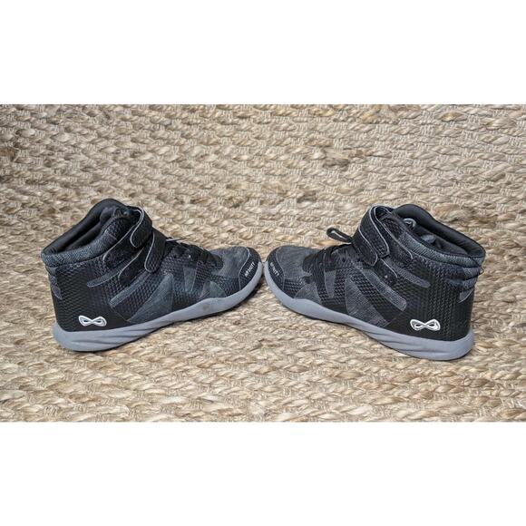 Nfinty Beast Black Midtop Performance Cheer Shoes Youth Size 4.5 Ankle Support - Picture 5 of 10